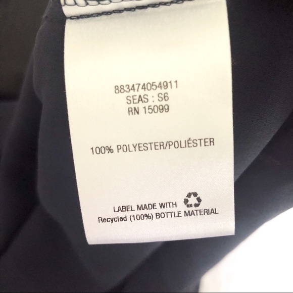 Metaphor Black and Navy Blue Sleeveless Blouse - Picture 5 of 5